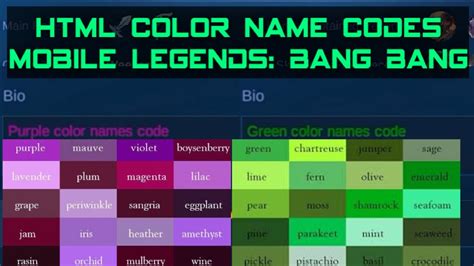 mlbb colors